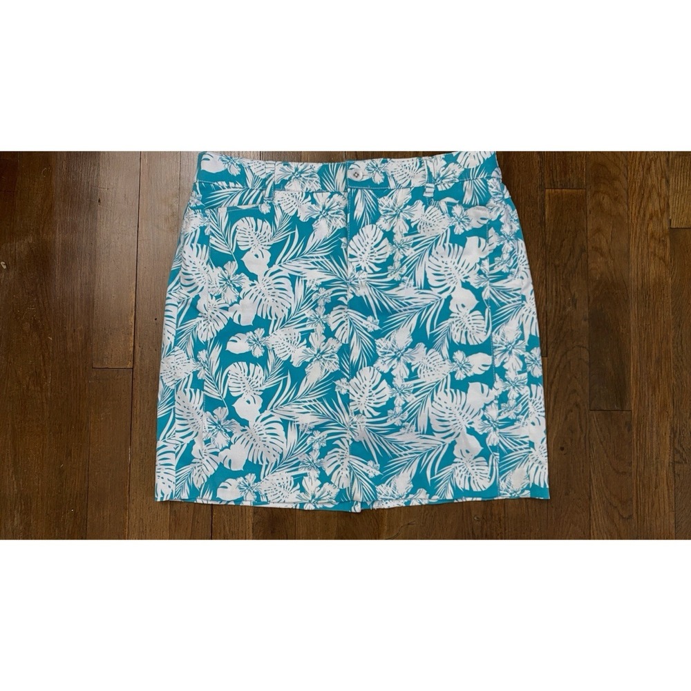 Women's Athletic Skort (Skirt W/ Shorts) Sz 8 Tropical Print Golf Pickleball